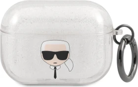 Karl Lagerfeld AirPods Pro Case Glitter silber