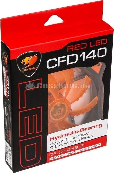 Cougar CFD LED D14HB-R rot, 140mm