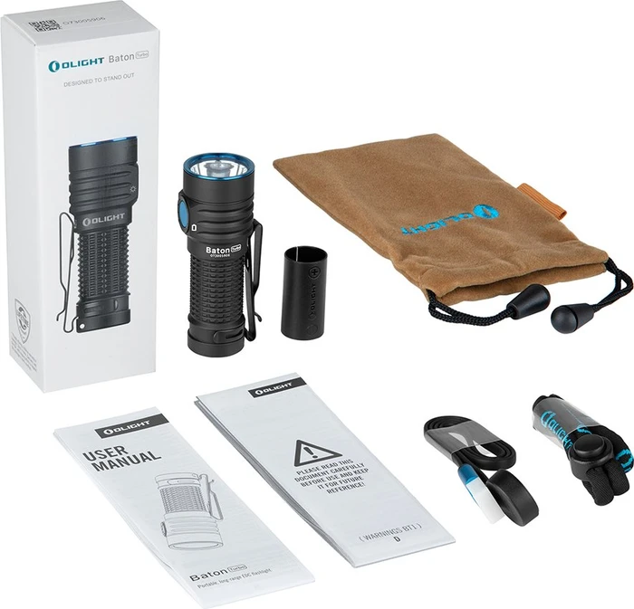 OLight Baton Turbo Taschenlampe schwarz