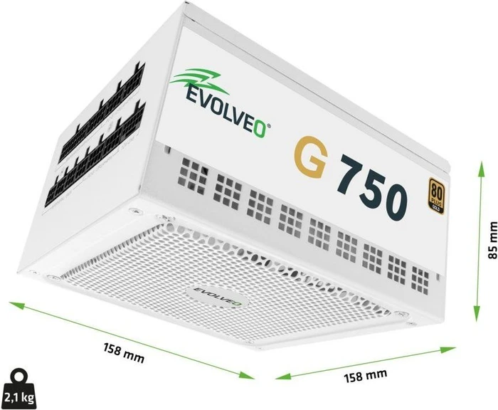 Evolveo Gold Series G750 weiß 750W, ATX 3.1