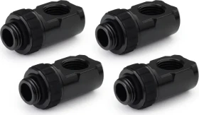 Alphacool Apex Grip 90° Winkeladapter G1/4" AG auf G1/4" IG, schwarz, 4 Stück