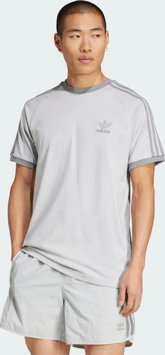 adidas Adicolor Classics 3-Streifen T-Shirt kurzarm grey two (Herren)