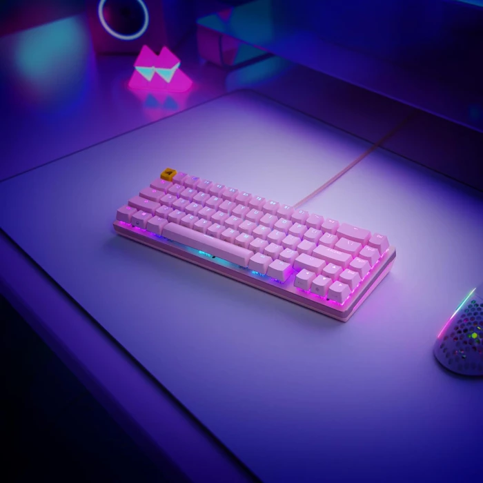 Glorious GMMK 2 Compact, 65%, rosa, LEDs RGB, Glorious Fox Linear, USB, UK