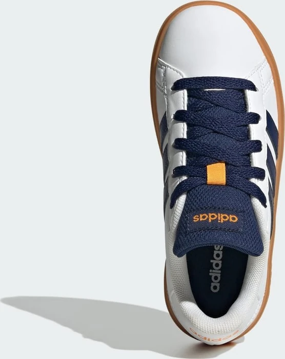 adidas Grand Court Lifestyle Tennis Lace-Up cloud white/dark blue/gum (Junior)
