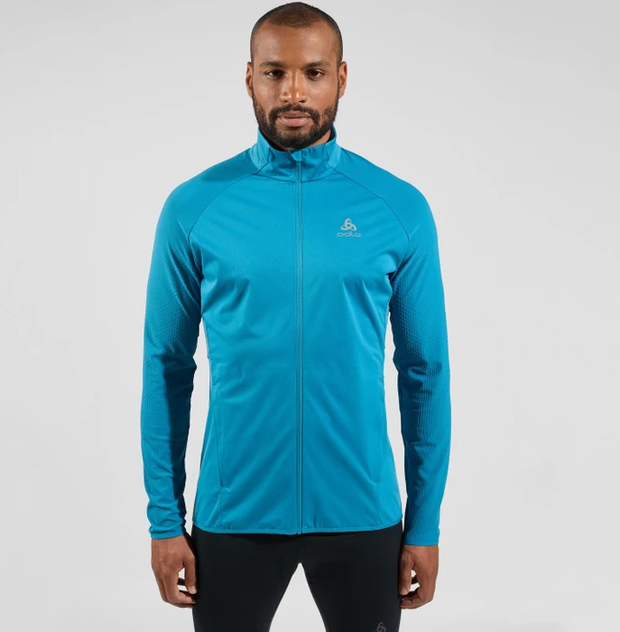 Odlo Zeroweight Warm Hybrid Laufjacke saxony blue (Herren)