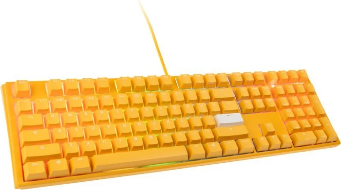 Ducky One 3 Yellow PBT, LEDs RGB, MX RGB BLACK, USB, US