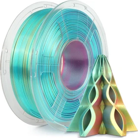Sunlu Silk PLA+, Tri-Color Filament Red Yellow Green, Spule, 1.75mm, 1.00kg