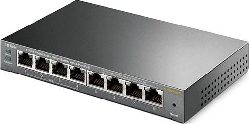 TP-Link TL-SG108PE Desktop Gigabit Smart Switch, 8x RJ-45, 64W PoE+