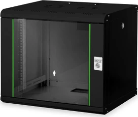 Digitus Professional Unique Serie Wandschrank 9HE, Sicherheitsglastür, IP2X, schwarz, 450mm tief
