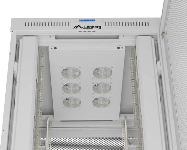 Lanberg 19" Rackschrank 47HE, freistehend, V2, Gitternetztür, IP20, RAL 7035, 1000mm tief