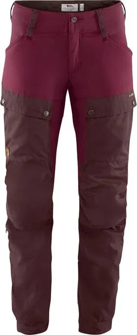 Fjällräven Keb Trousers Short Hose lang dark garnet/plum (Damen)