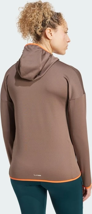 adidas Terrex Xperior Climawarm Light Fleece Hooded Jacke earth strata (Damen)