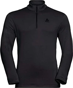 Odlo Berra Mid Layer Half Zip Funktionsshirt langarm schwarz (Herren)