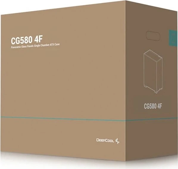 DeepCool CG580 4F, schwarz, Glasfenster