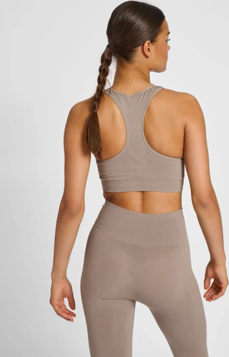 hummel Seamless Sports Top Funktionsshirt ärmellos driftwood (Damen)