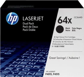 HP Toner 64X schwarz, 2er-Pack