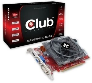 Club 3D Radeon HD 6750, 1GB GDDR5, VGA, DVI, HDMI