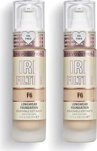Revolution Beauty IRL Filter Longwear Foundation F6, 23ml