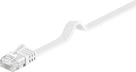 goobay Flach-Patchkabel, Cat6, U/UTP, RJ-45/RJ-45, 7m, weiß