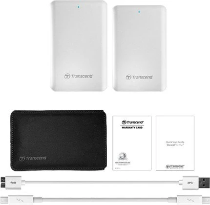Transcend StoreJet 300 Portable Hard Drive, 2TB, USB 3.0 Micro-B/Thunderbolt 1 / Mini DisplayPort 1.1a