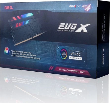 GeIL EVO X ROG UDIMM 16GB Kit, DDR4-3000, CL15-17-17-35