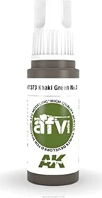 AK-Interactive 3rd Gen Acrylic Colors AFV Series khaki green no.3, 17ml