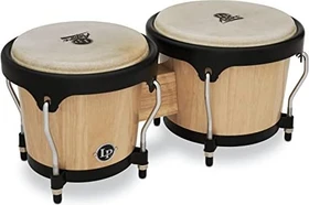 LP Aspire Bongos Natural Wood/Black
