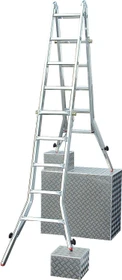 Krause Monto TeleVario 4-tlg. Teleskop-Mehrzweckleiter, 4x 5 Stufen