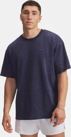 Under Armour Heavyweight Logo Wash T-Shirt kurzarm washed navy/white (Herren)