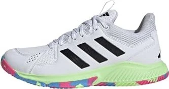 adidas Court Flight ftwr white/core black/lucid lemon (Damen)