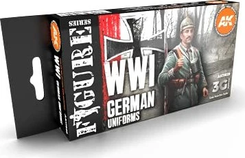 AK-Interactive 3rd Gen Acrylic Colors Figure Series WWI German Uniforms Farbset, 6-tlg.