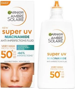 Garnier Ambre Solaire Super UV Anti Imperfections Fluid LSF50+, 40ml