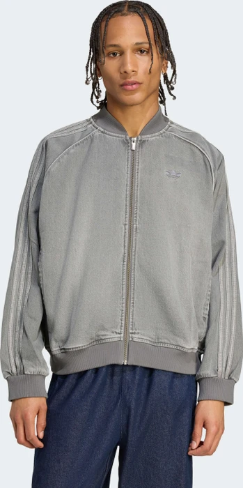 adidas SST Adicolor Loose Black Wash Jeansjacke grau (Herren)
