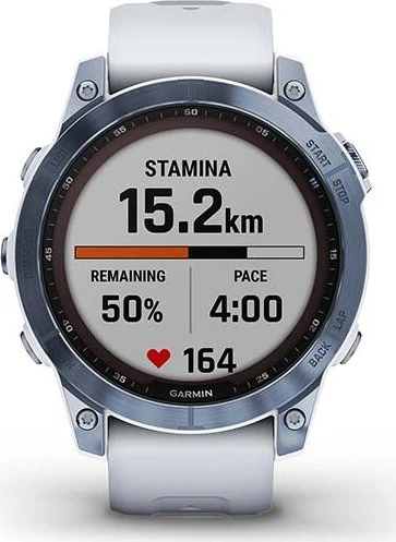Garmin Fenix 7 Sapphire Solar blue dlc titan/whitestone