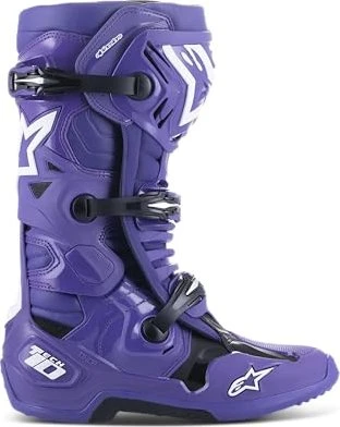 Alpinestars Tech 10 Motorradstiefel violett/schwarz/weiß