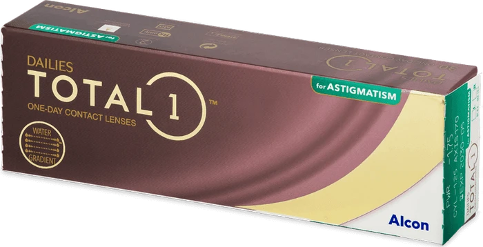 Alcon Dailies Total1 for Astigmatism, -8.00 Dioptrien, 30 Stück