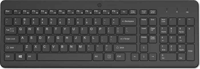 HP 225 Wireless Keyboard, schwarz, USB, ES