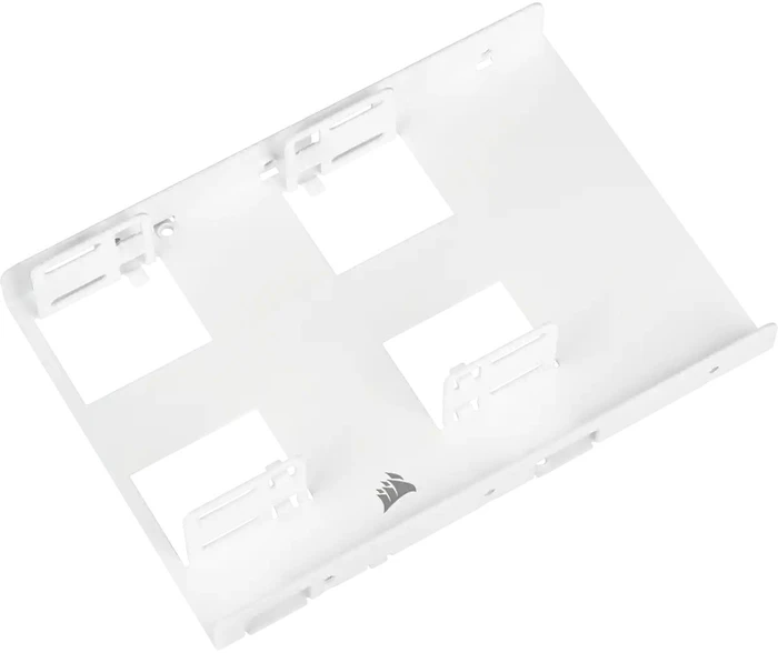 Corsair 3.5" Dual SSD Adapter, 2.5" Festplatten Einbaurahmen, weiß