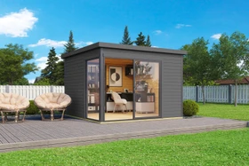 Lasita Maja Domeo 1 Gartenhaus carbongrau