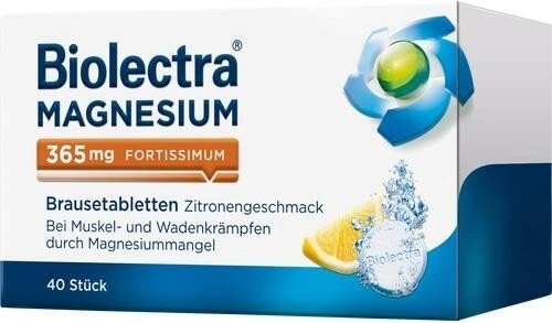 Biolectra Magnesium 365mg fortissimum Zitrone Brausetabletten, 40 Stück