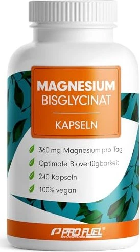 ProFuel Magnesium Bisglycinat Kapseln, 240 Stück