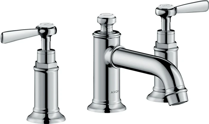 Hansgrohe Axor Montreux 3-Loch Waschbeckenarmatur 30 mit Hebelgriffen und Ablauffernbedienung brushed bronze
