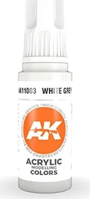 AK-Interactive 3rd Gen Acrylic Colors Acrylic Modelling Colors white grey, 17ml