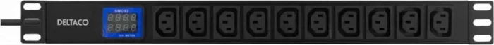 BlueWalker PowerWalker PDU LC-16A IEC, 1HE, 10-fach, 16A/240V, schwarz, 2m
