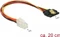 DeLOCK 4-Pin P4 ATX Stecker auf 15-Pin SATA Strom Buchse, Adapterkabel, 20cm Vorschaubild