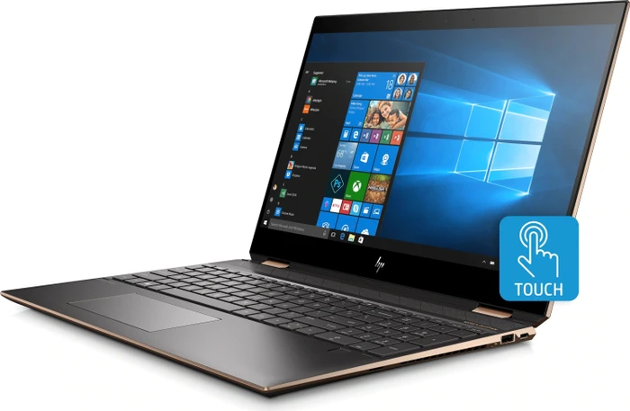 HP Spectre x360 Convertible 15-df0322ng, Dark Ash Silver, Core i7-8750H, 16GB RAM, 512GB SSD, GeForce GTX 1050 Ti, DE