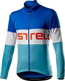 Castelli Prologo Fahrradjacke rescue blue/white/celeste (Herren)