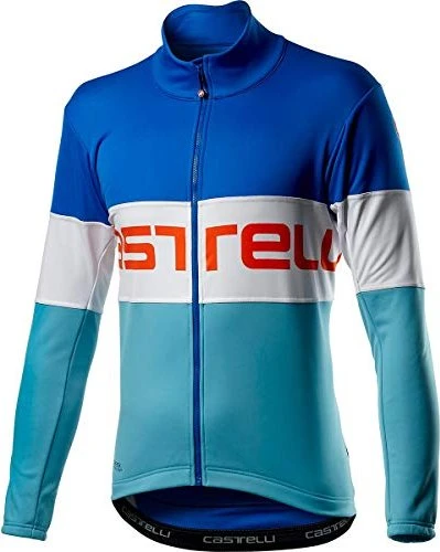 Castelli Prologo Fahrradjacke rescue blue/white/celeste (Herren)
