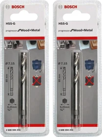 Bosch Professional Progressor for Wood and Metal HSS-G Plus Zentrierbohrer, 7.15x85mm, 1 Stück
