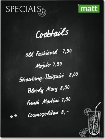 Sigel Artverum Glas-Magnetboard, Happy Hour, 90x120cm